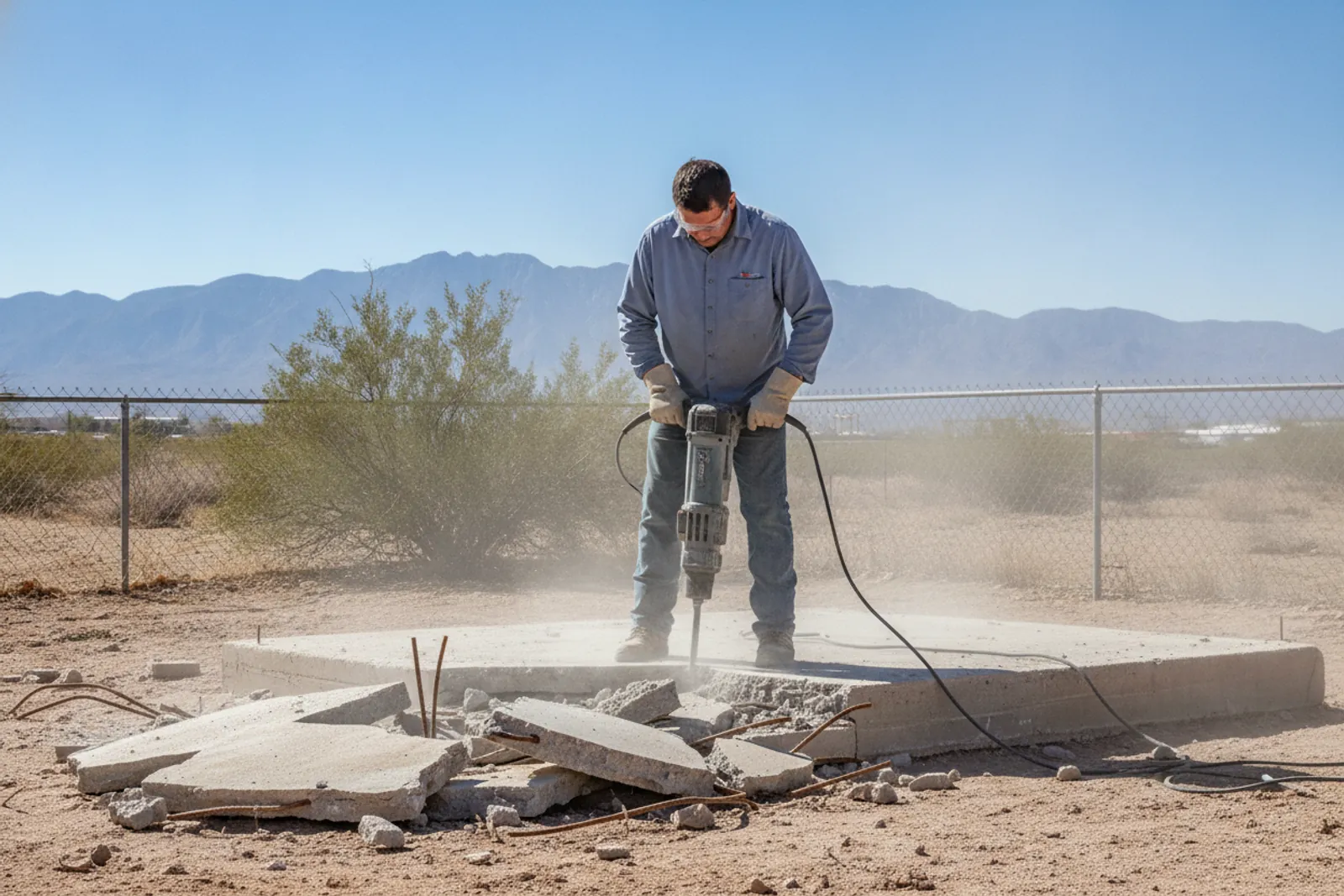 Concrete Slab & Foundation Removal in El Paso TX