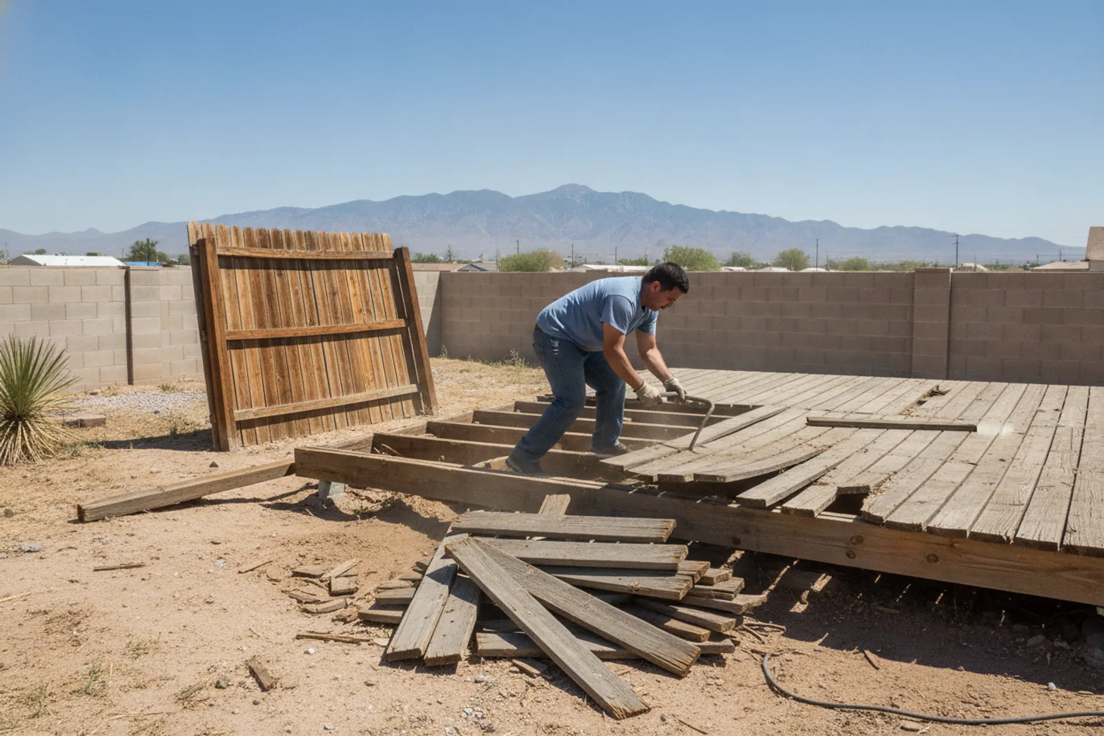 Deck & Fence Demolition in El Paso TX