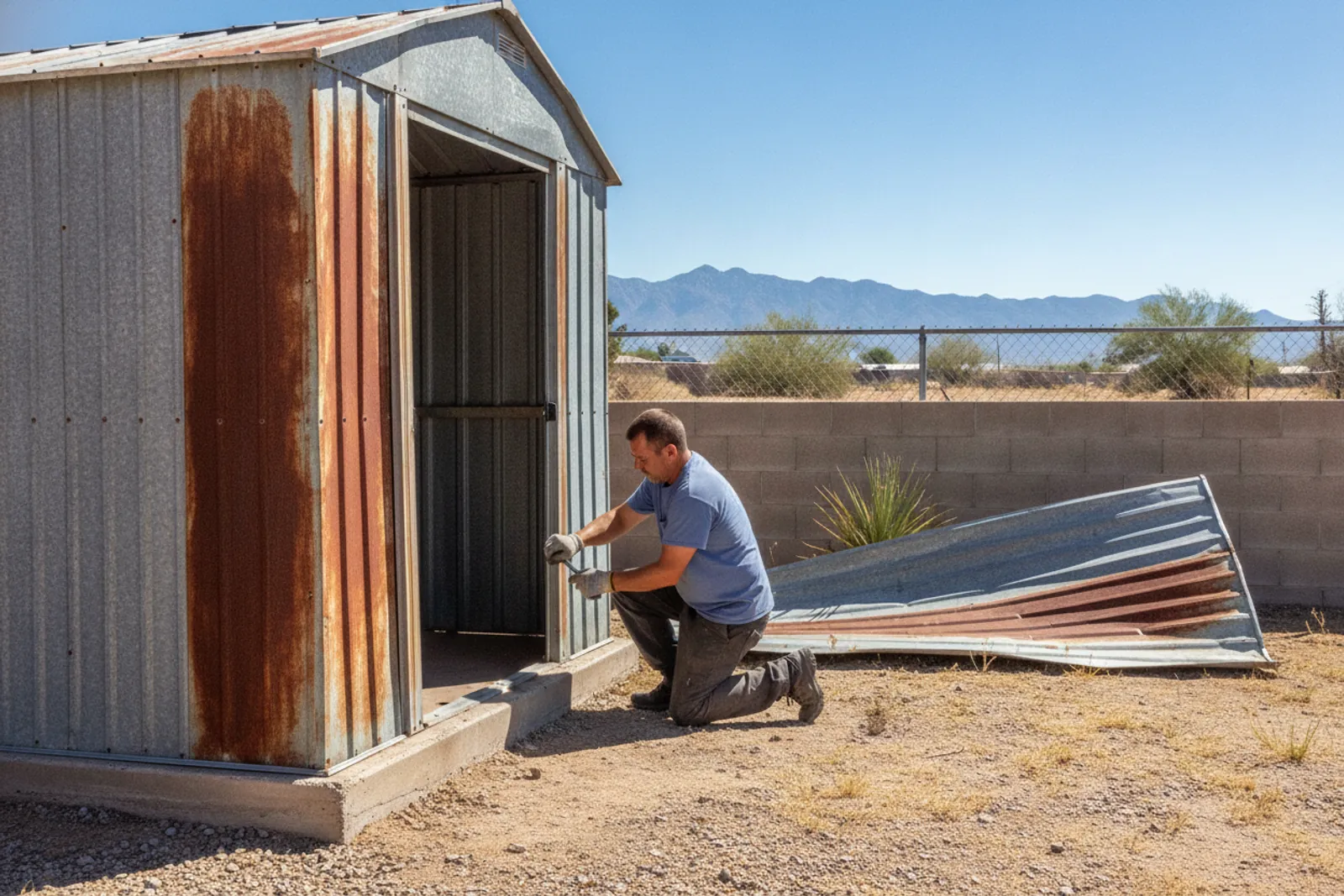 Metal & Vinyl Shed Removal in El Paso TX