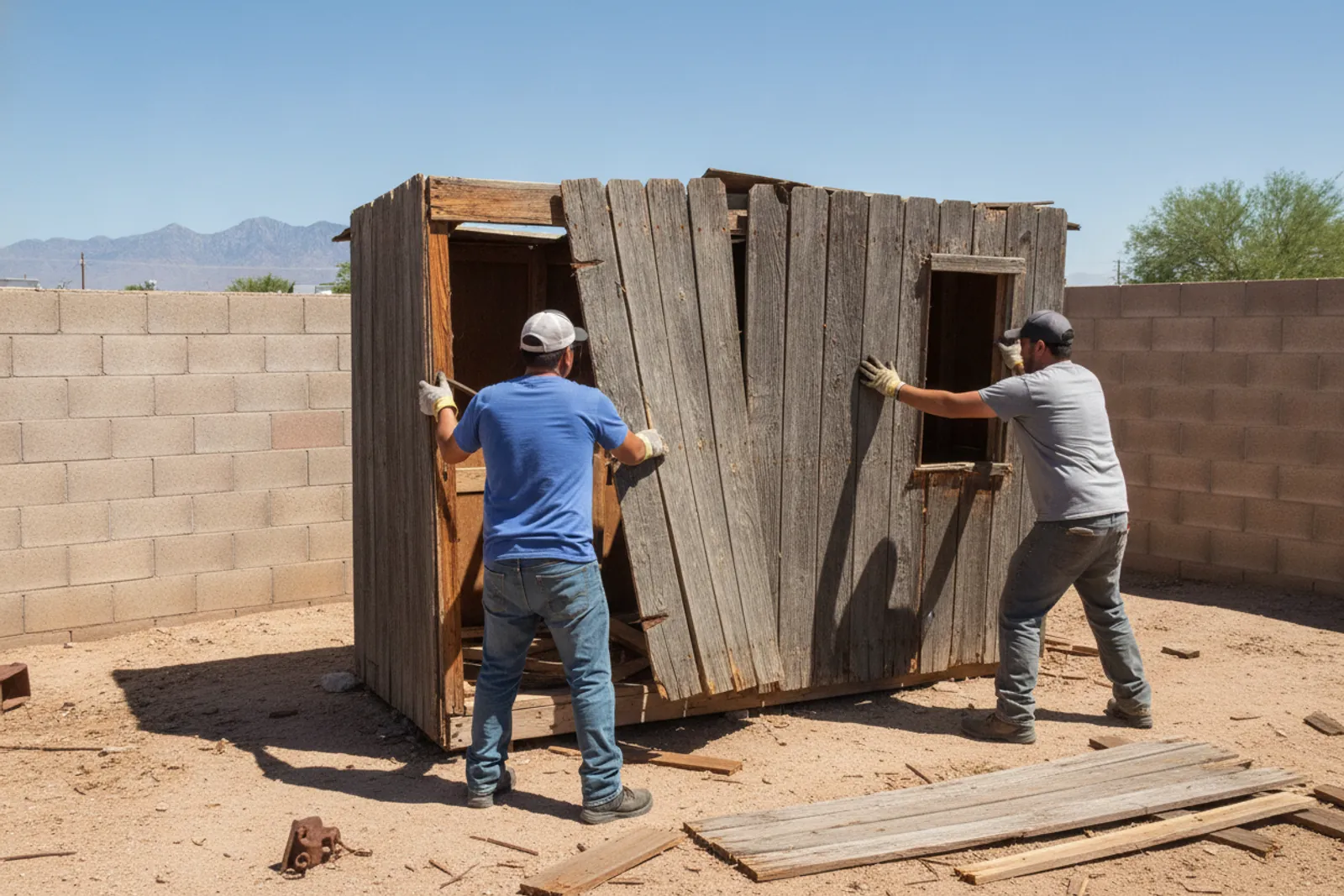 Shed Demolition & Teardown in El Paso TX
